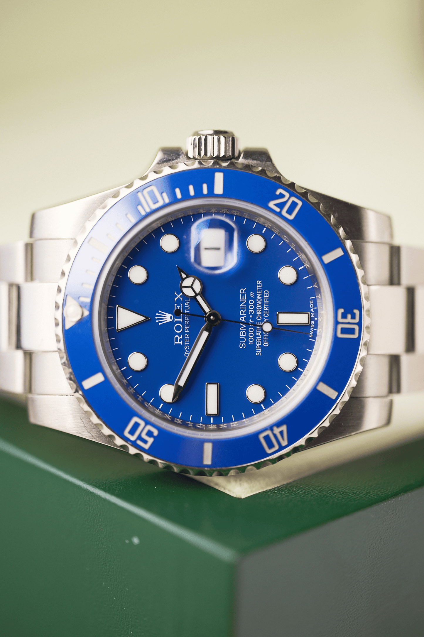 2016 Rolex Submariner Date 116619LB WG "Smurf"