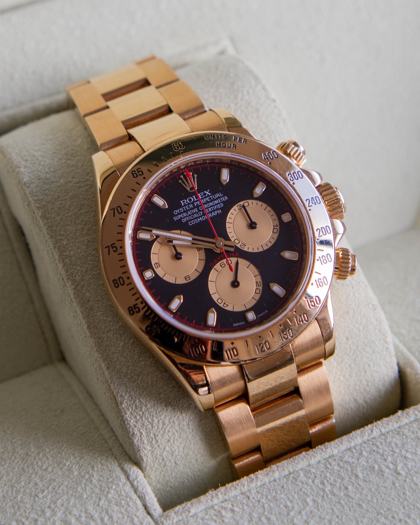 2008 Rolex Daytona yellow gold "Paul Newman" dial 116528