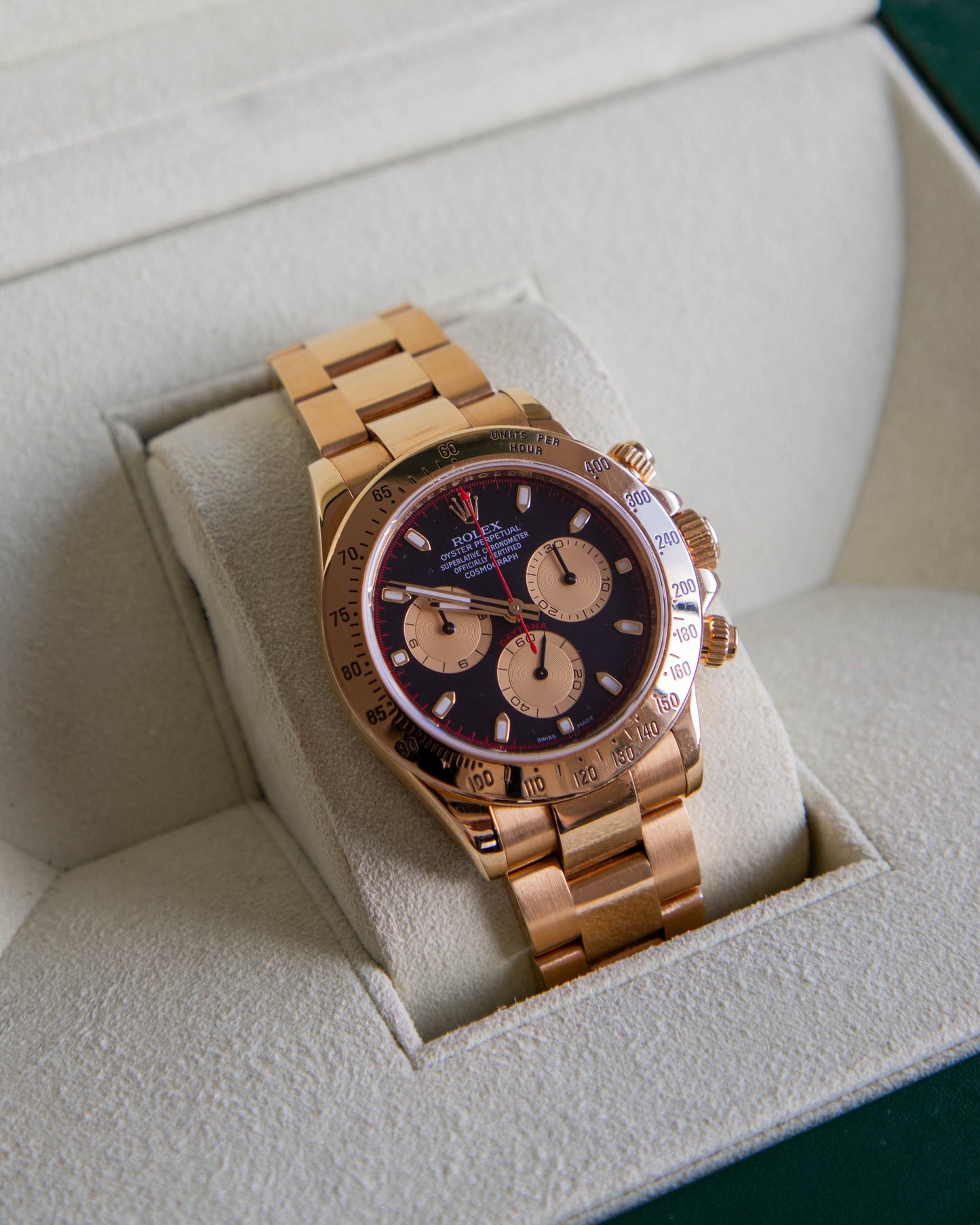 2008 Rolex Daytona yellow gold "Paul Newman" dial 116528