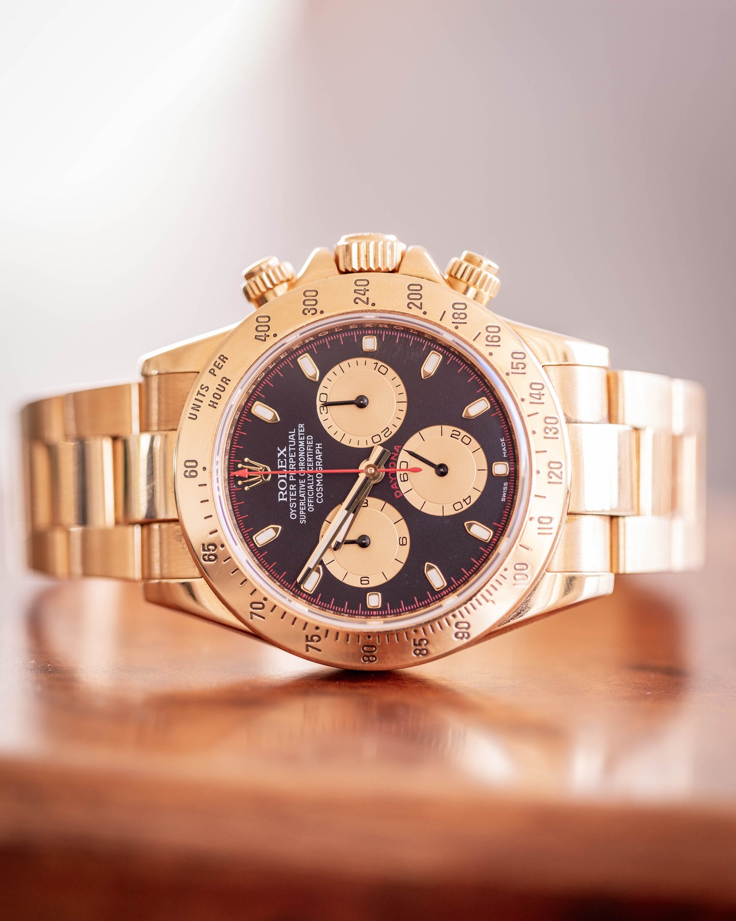 2008 Rolex Daytona yellow gold "Paul Newman" dial 116528