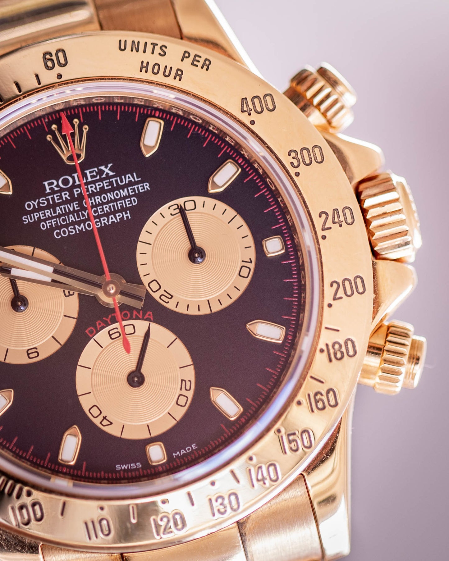 2008 Rolex Daytona yellow gold "Paul Newman" dial 116528