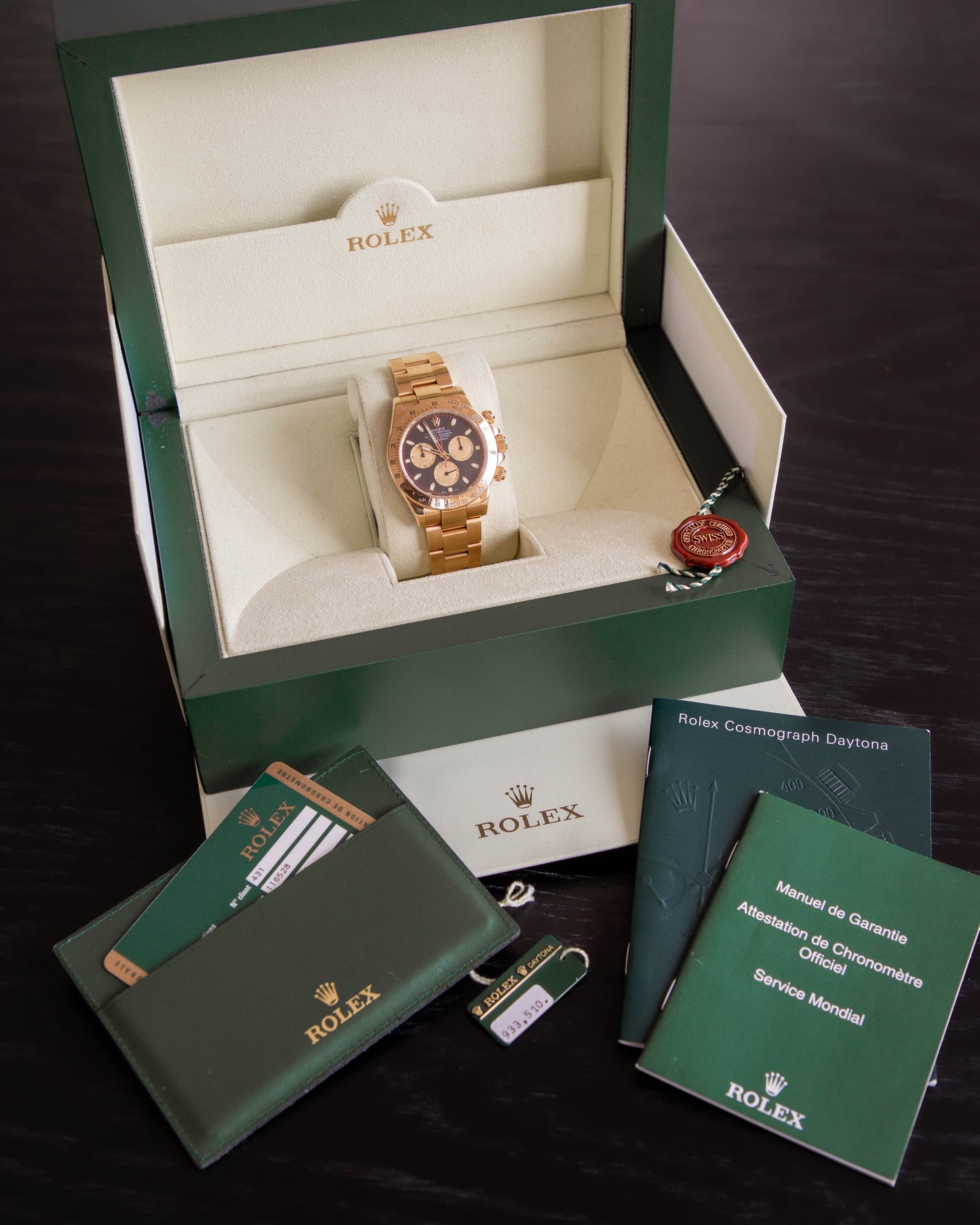2008 Rolex Daytona yellow gold "Paul Newman" dial 116528